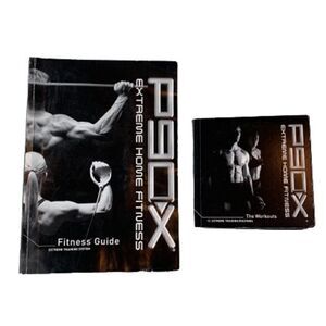 P90X BEACHBODY Extreme Home Fitness 12 CD Set and Fitness Guide. Home workout.